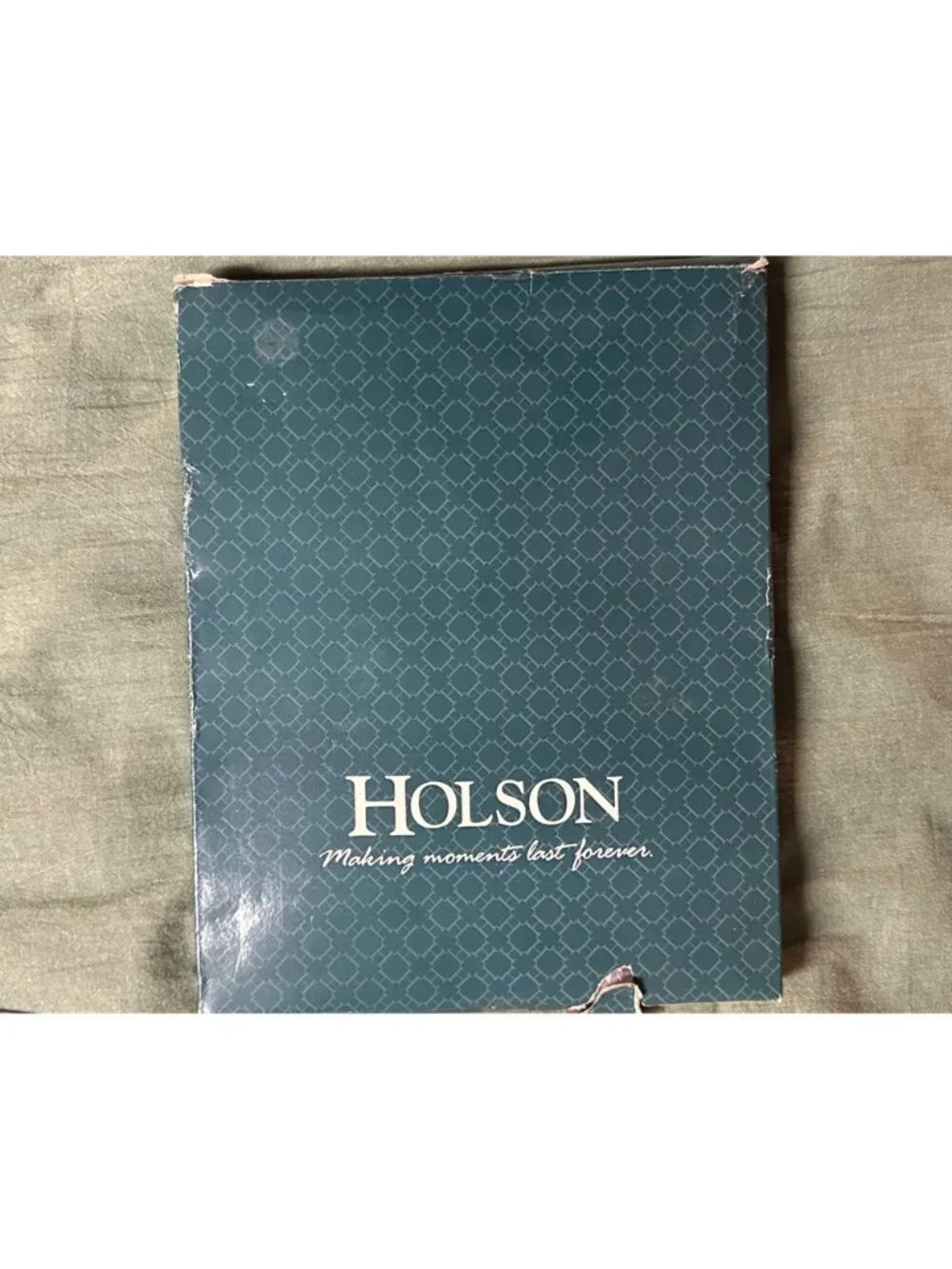 Vintage Holson Gold-Tone 8x10 Custom Picture Frame With Velvet Backing